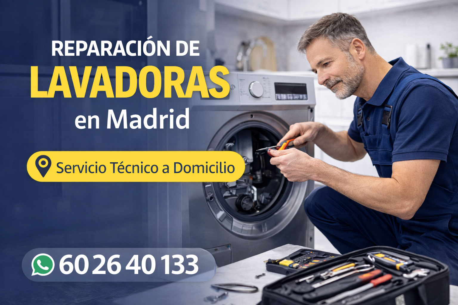 Reparación de lavadoras en Madrid
