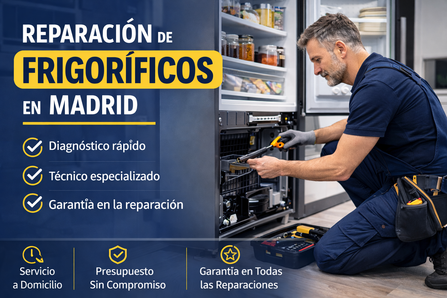 Reparación de frigoríficos en Madrid