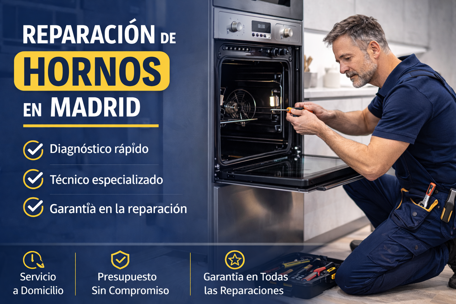 Reparación de hornos en Madrid