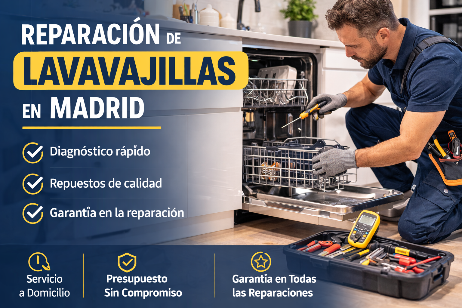 Reparación de lavavajillas en Madrid