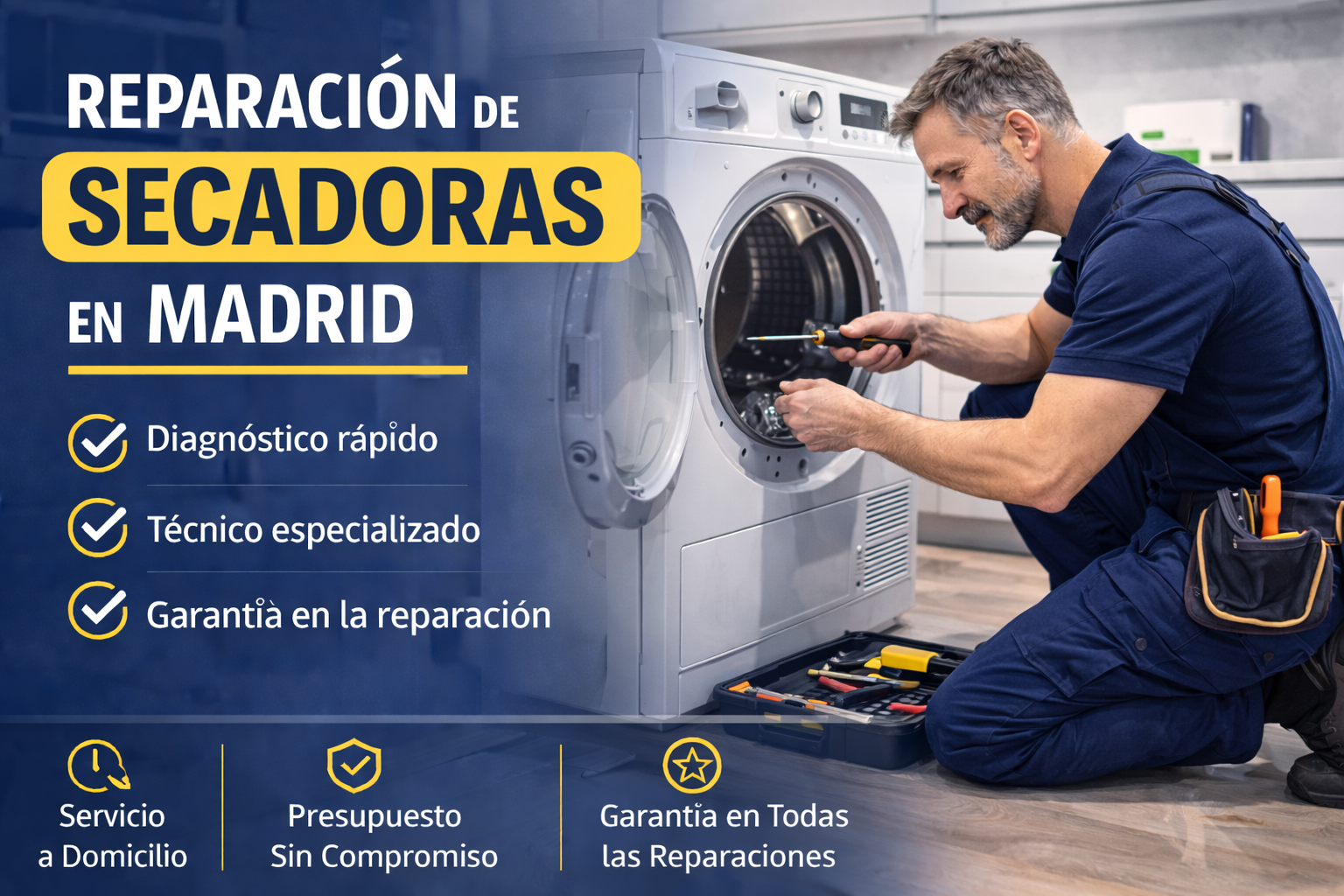 Reparación de secadoras en Madrid